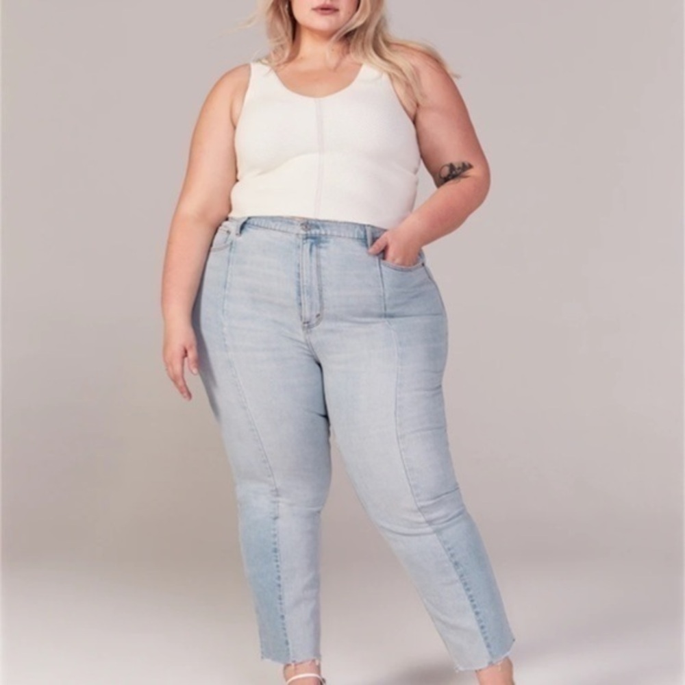 🔥👖🔥👖 Ultra High Rise Ankle Straight Jeans👖🔥👖🔥​